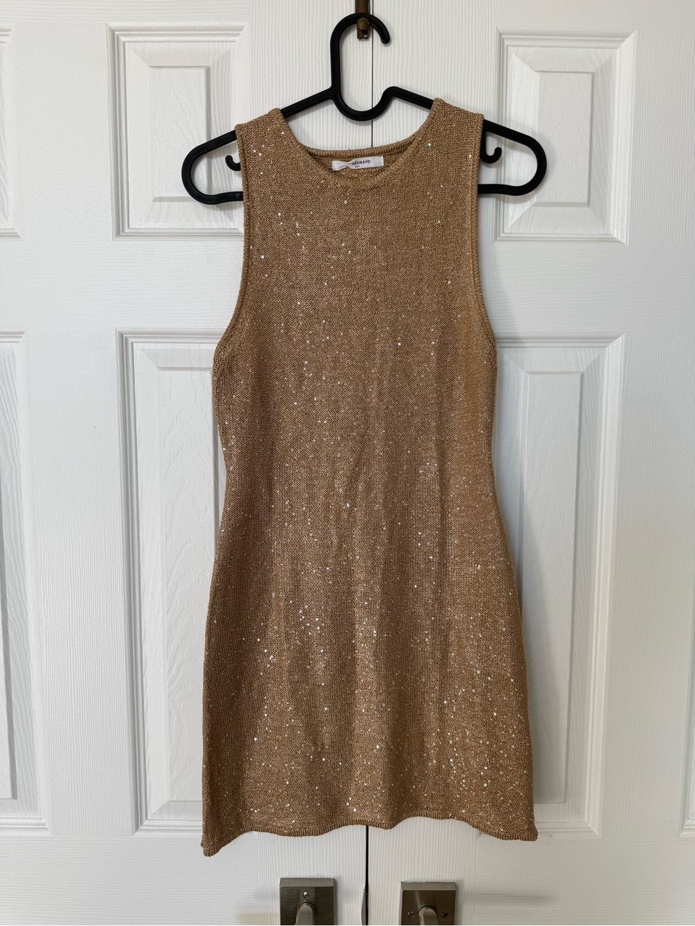 Hypnotized Knit Mini Dress - Champagne Pop - Picture 2 of 2